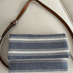Canvas navy crossbody